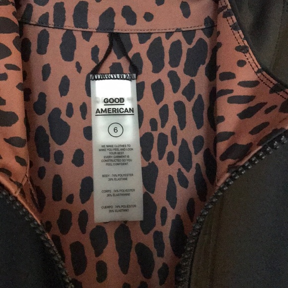 Good American Reversible Cheetah Print One Piece Catsuit Size 3X NWT - Picture 11 of 13
